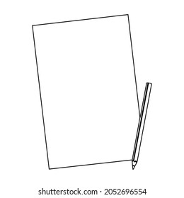 pencil continuous line drawing pencil icon back to school minimalist style educational concept modern single line drawing graphic design vector illustration
