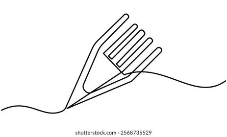 Pencil Continuous One Line Drawing Icon for Modern Design, pencil one line drawing Vector illustration