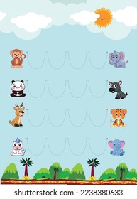 Pencil Control Worksheet For Kids