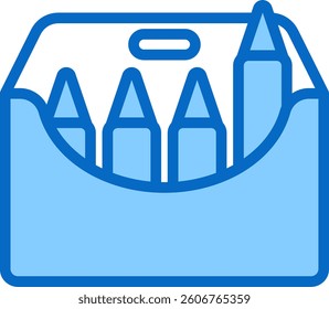 Pencil Crayon Icon Element For Design