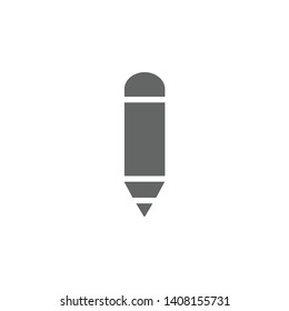 Pencil, crayon icon. Element of materia flat tools icon