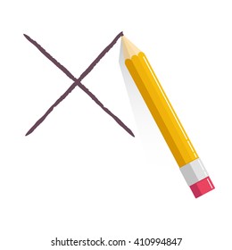 Pencil, cross