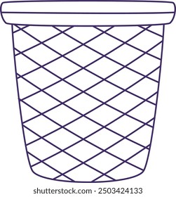 Taza de lápiz para la Ilustración vectorial de útiles escolares