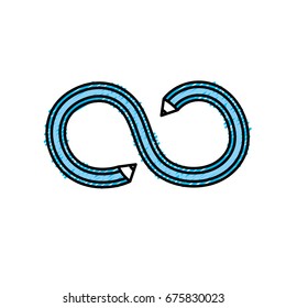pencil with curves and double point