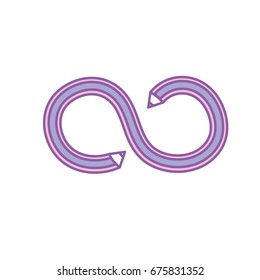 pencil with curves and double point