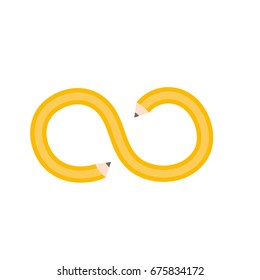 pencil with curves and double point