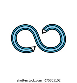 pencil with curves and double point