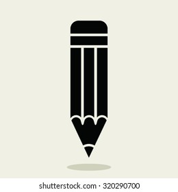 Pencil design in flat style