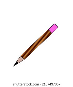 pencil design icon vector and illustration