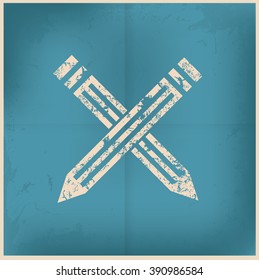 
Pencil design on old background,grunge vector