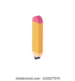 Pencil design, Tool write office object instrument equipment and draw theme Vector illustration
