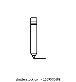 Pencil design, Tool write office object instrument equipment and draw theme Vector illustration