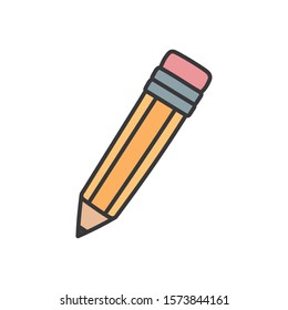 Pencil design, Tool write office object instrument equipment and draw theme Vector illustration