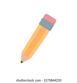 Pencil design, Tool write office object instrument equipment and draw theme Vector illustration