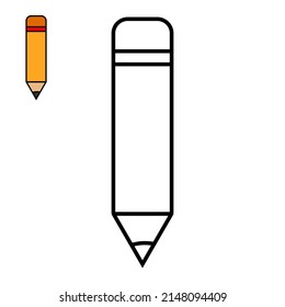 pencil designs for schoolchildren. suitable for children's coloring book