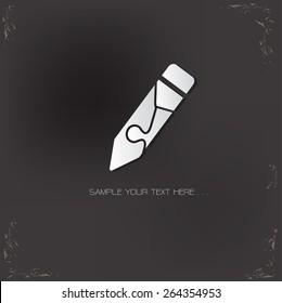 Pencil design,vector logo design template