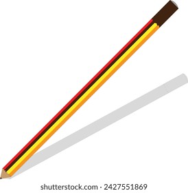 Pencil in different designs. Pencil with Rubber eraser, isolated on White background. Pencil with rubber eraser in modern simple flat design. Pencils vector icons. Vector