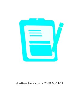 pencil and document paper icon design