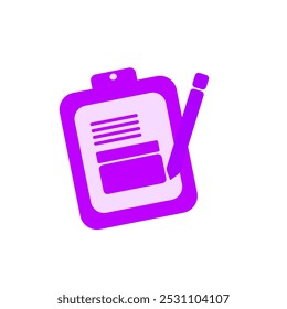 pencil and document paper icon design