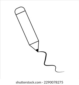 Icono de dibujo de lápiz Doodle