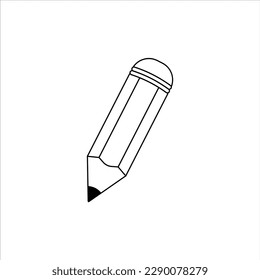 Pencil Doodle Art Icon Vector