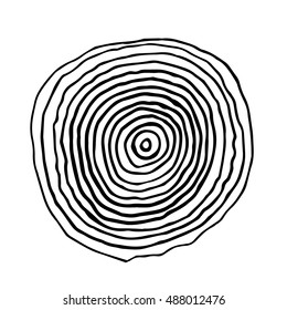Pencil Doodle Border Template. Hand Drawn Scribble Circle Frame
