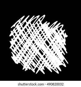 Pencil Doodle Border Template. Hand Drawn Scribble Circle Background