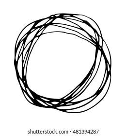 Pencil doodle hand drawn circle. Hand drawn scribble circle background. Dirty art hand drawn circle. Hand drawn scribble circle creative grungy element paintbrush