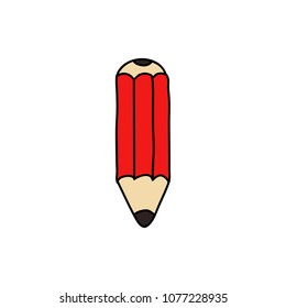 pencil doodle icon