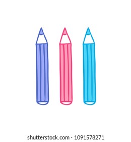 pencil doodle icon