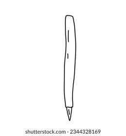 Pencil Doodle school element. Back to school kids knowledge education.
