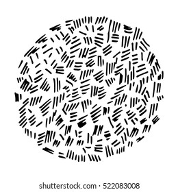 Pencil Doodle Template or Element. Hand Drawn Scribble Sketch Background