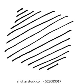 Pencil Doodle Template or Element. Hand Drawn Scribble Sketch Background