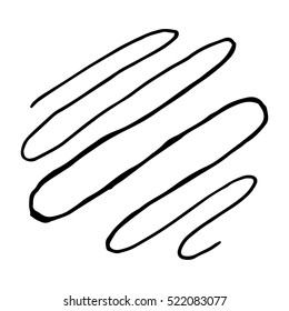 Pencil Doodle Template or Element. Hand Drawn Scribble Sketch Background
