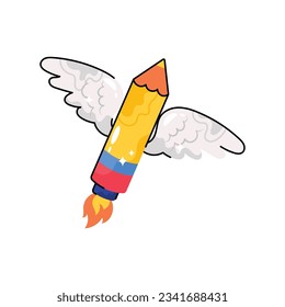 Stift doodle Vektorgrafik gefüllt Umriss Sticker. EPS10-Datei