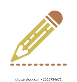 Stift in Füllsymbol gepunktet