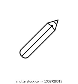 pencil, draw icon. Element of education illustration. Signs and symbols can be used for web, logo, mobile app, UI, UX