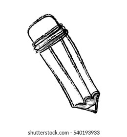 Pencil draw utensil icon vector illustration graphic design