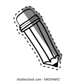 Pencil draw utensil icon vector illustration graphic design