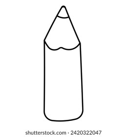 pencil draw write tool childrens day icon element line doodle coloring.