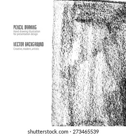 Pencil drawing abstract paper background for presentation design. Vector illustration. Geometric paper texture.
