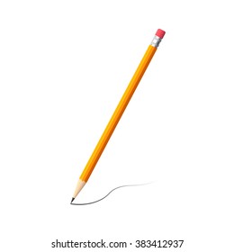 Pencil drawing a line