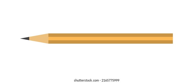 Pencil drawing a line. Pencil with rubber. Solid color vector illustration.