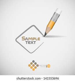 Pencil drawing line. Vector illustration. Eps 10.