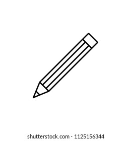 Pencil drawing on white background. Hand-drawn stationery in doodle style. Concept education for back to school.