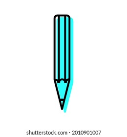 Stift auf weißem Hintergrund, Vektorgrafik