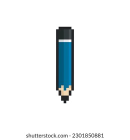 Pencil for drawing, pixel art object