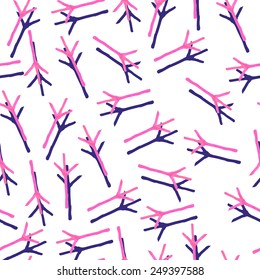 pencil drawing seamless pattern with bird legs