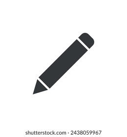 Pencil Drawing Stationery Icon Vector Template