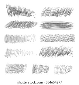 Pencil drawing. Vector illustration. Isolated on white background